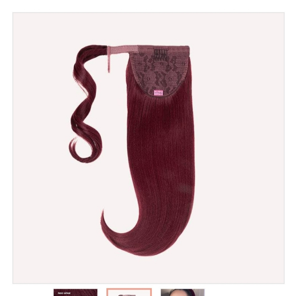 Inh Hair Lola Ponytail Extension-Red Wine View 5